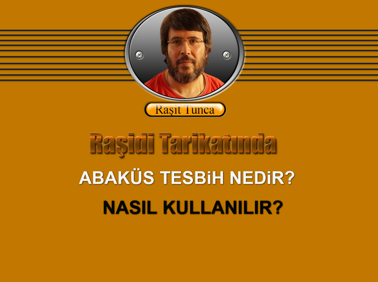 Raşidi Tarkatı Tesbihi - Abaküs Tesbih Nedir - Nasıl Kullanılır