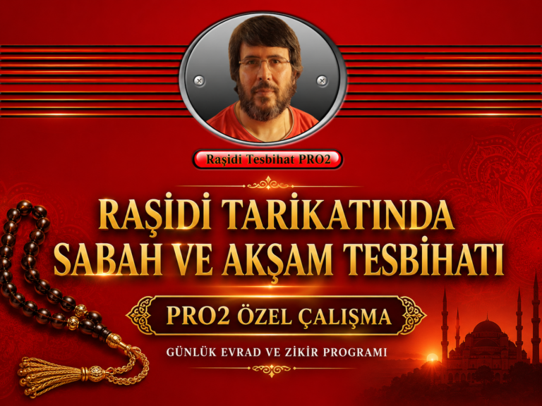Raşidi Tarikatında Sabah ve Akşam Tesbihatı PRO2